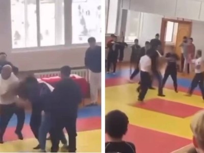 Балалар жарысында бапкерлер төбелес шығарды