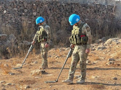 Қазақ бітімгерлері Голан жоталарында мыңнан астам қауіпті затты жойды