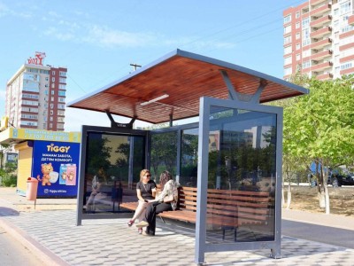 Ақтауда 100 аялдама салынды