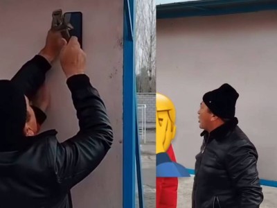 Мектеп директоры сабақ үстінде оқушының телефонын тартып алып, балғамен шағып тастаған (ВИДЕО)