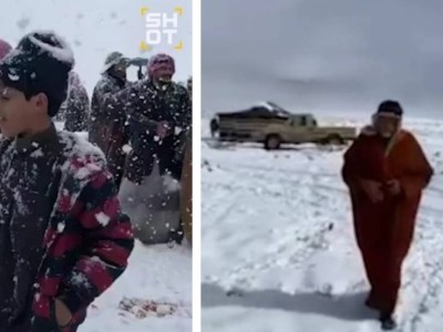 Сауд Арабиясына қар жауды