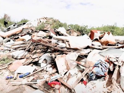 Жаңа адамдар Қостанайдағы заңсыз қоқыс үйіндісінің жанында блокпост орнатты