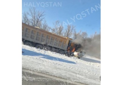 СҚО-да жүргізуші мен жолаушы өртеніп кетті