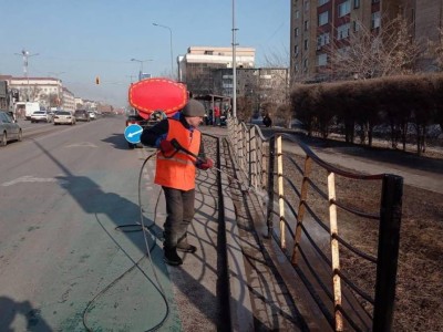 Астанада көктемгі жалпы тазалық жұмысы жүріп жатыр