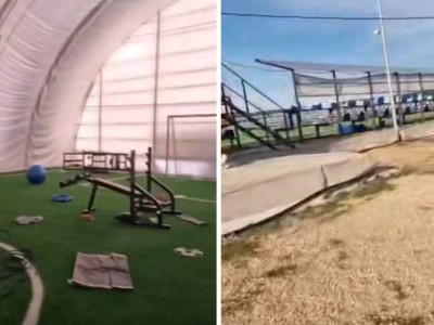 Ақмола облысында жасөспірімдер спорт базасын талқандап кетті