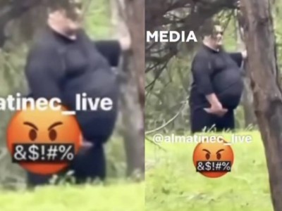 Университет жанында оғаш тірлік істеген ер адам елдің ызасына тиді