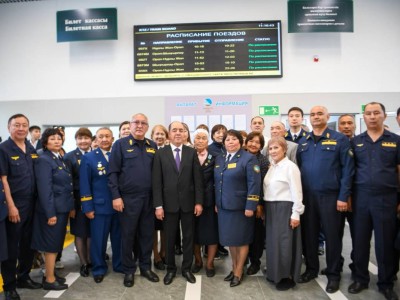 Ақсай қаласында жаңғыртылған теміржол вокзалы пайдалануға берілді