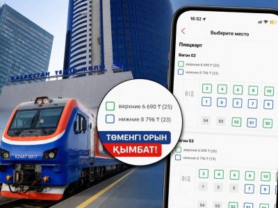 Енді төменгі орынға отырғыңыз келсе артық ақша төлейсіз! Пойыз билеттеріндегі жаңа өзгеріс жұрттың ашуын туғызды