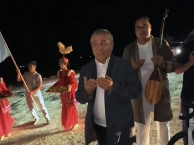 Меңдібай аға 600 шақырымдық межеден өтті: Балқаш «Құрылтайға жол» эстафетасын қабылдады