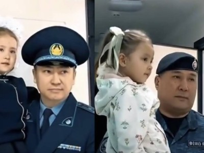 Астаналық полицейлер марқұм әріптесінің қызын мектепке алып барды