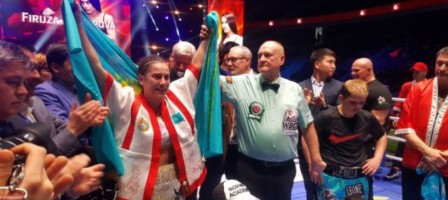 Ф. Шарипова Алматыда IBO және WBC Silver чемпиондық атақтарын иеленді.