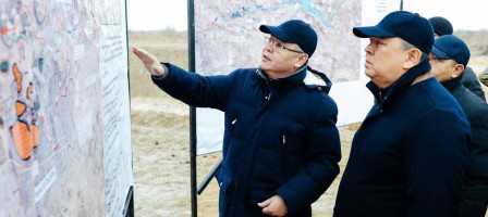 Қанат Бозымбаев Атырау облысының алдағы су тасқынына дайындығын тексерді.