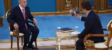 Қасым-Жомарт Тоқаев Қытай телеарнасына сұхбат берді.