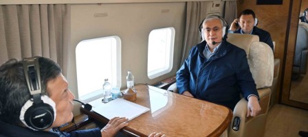 Президент су басып жатқан Солтүстік Қазақстан облысына барды.