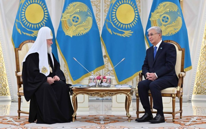 Қасым-Жомарт Тоқаев Ресей патриархы Кириллмен кездесті