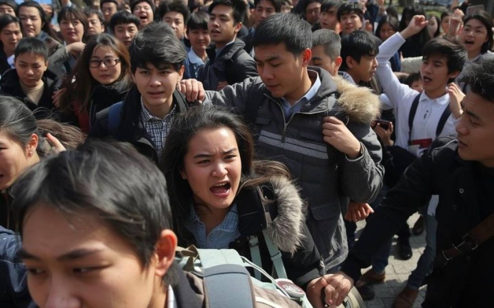 Жүздеген студент болған: университет маңында атыс болды