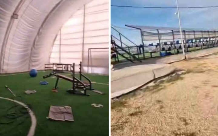 Ақмола облысында жасөспірімдер спорт базасын талқандап кетті