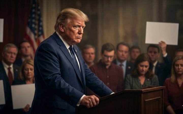 Трамптың рейтингі құлады, халық наразы