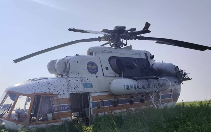 Төтеншеліктердің ұшағы апатты жағдайда қонды