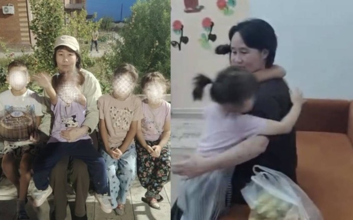 Ақбаян Мұқанғалиеваның балаларымен  қауышқан сәтінің видеосы тарады