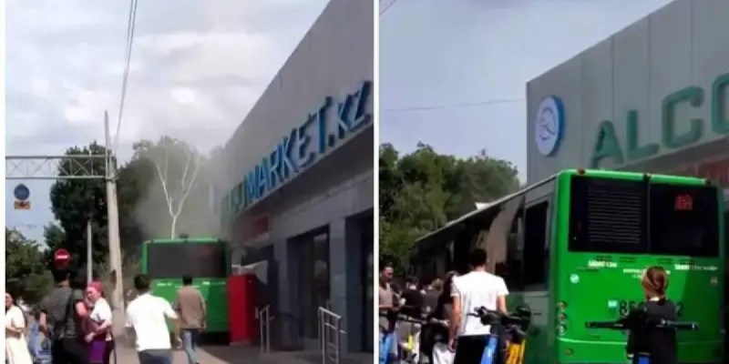 Алматыда автобус дүкенге соғылып бір адам қаза тапты.