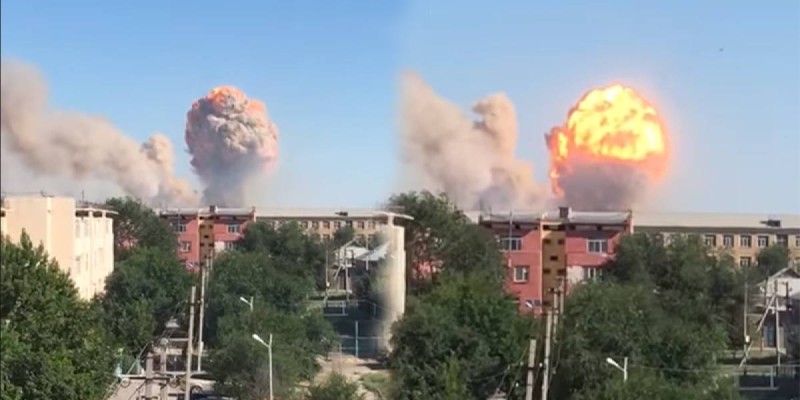 Арыс қаласында күшті жарылыс болды.