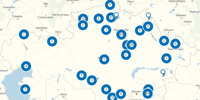 Қазақстанда коронавирус қауіпті аймақтар картасы жасалды.