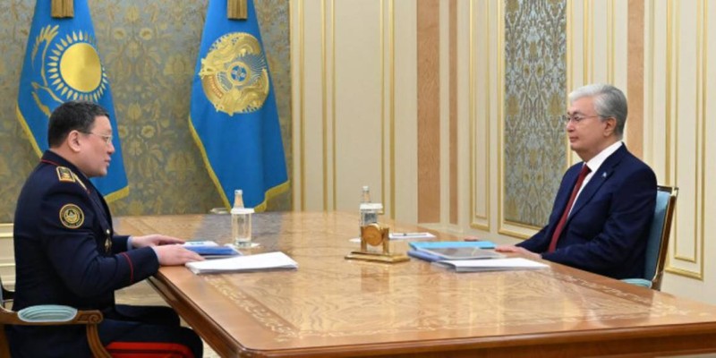 Мемлекет басшысы Ішкі істер министрі Ержан Сәденовті қабылдады.