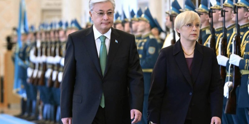 Словения Президенті Наташа Пирц-Мусарды Ақордада ресми қарсы алды.