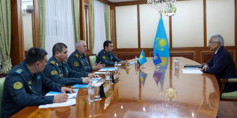 Қорғаныс министрі ҰҚШҰ Бас хатшысы Тасмағамбетовпен келіссөз жүргізді.