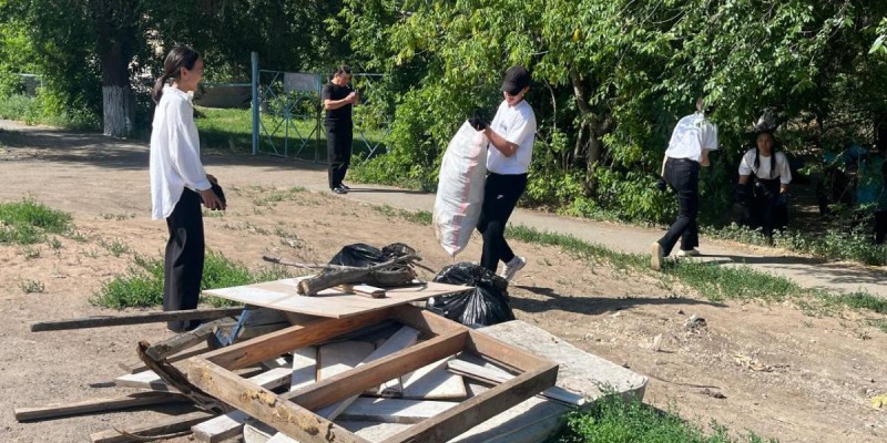 «ТАЗА QAZAQSTAN» республикалық акциясы аясында «Біз таза ел үшін» жобасы өтті.