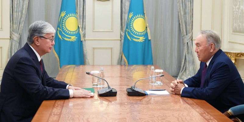 Назарбаев Тоқаевты қабылдады.
