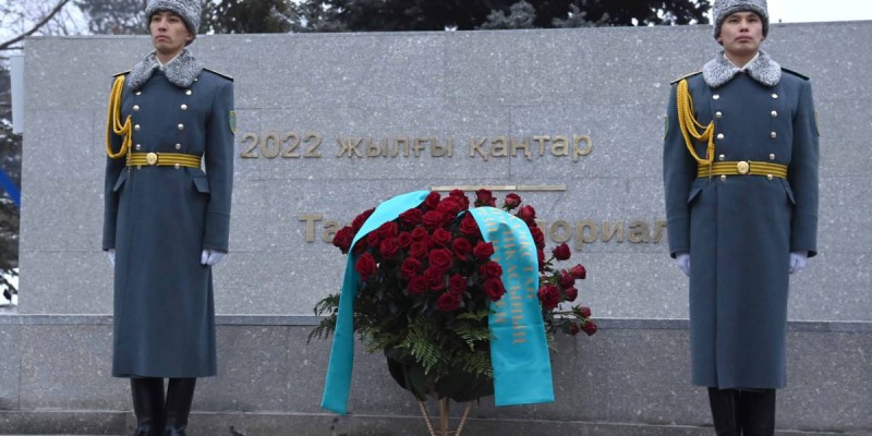 Алматыда Қаңтар оқиғасына арналған «Тағзым» мемориалы ашылды.