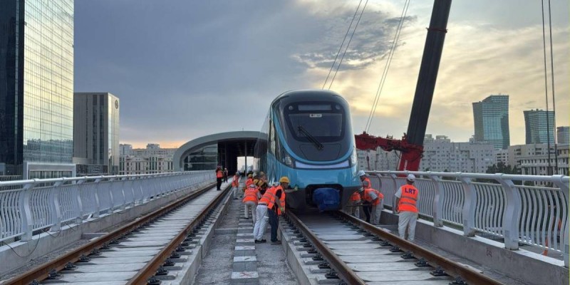 Астанада LRT рельстерін төсеу жұмыстары аяқталды