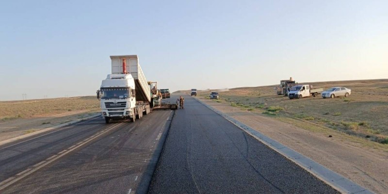 Құрылысы сағызша созылып кеткен “Қалбатау-Майқапшағай” күре жолында асфальт төсеу аяқталды