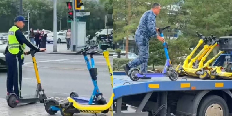 Алматыда 259 самокат арнайы тұраққа қойылды
