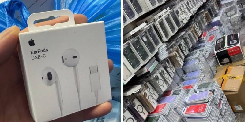 Алматыда Apple бренді деп сатқан жалған тауарлар тәркіленді