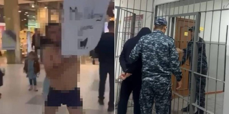 Астанада Сауда үйінде іш киіммен жүгірген адам қамауға алынды