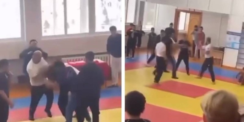 Балалар жарысында бапкерлер төбелес шығарды