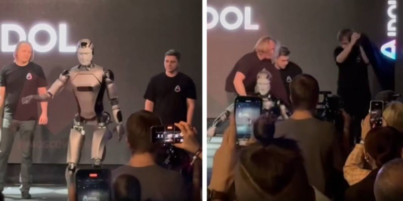 Алғашқы ресейлік адам тәрізді робот презентация кезінде құлап қалды