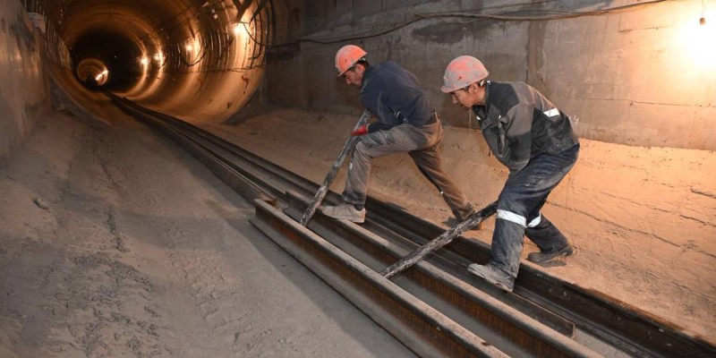 «Қалқаман» метро бекетінің құрылысы шешуші кезеңде