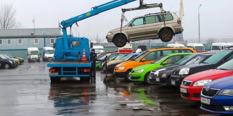 Полиция тәркілеп, арнайы тұраққа қойылған көлік жоғалып кетті