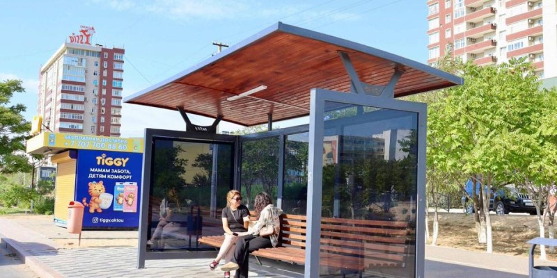 Ақтауда 100 аялдама салынды