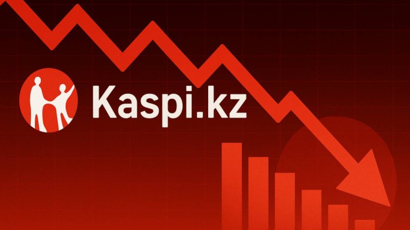 Kaspi.kz әлсіреп барады: KASE-дегі алаңдатарлық белгі.