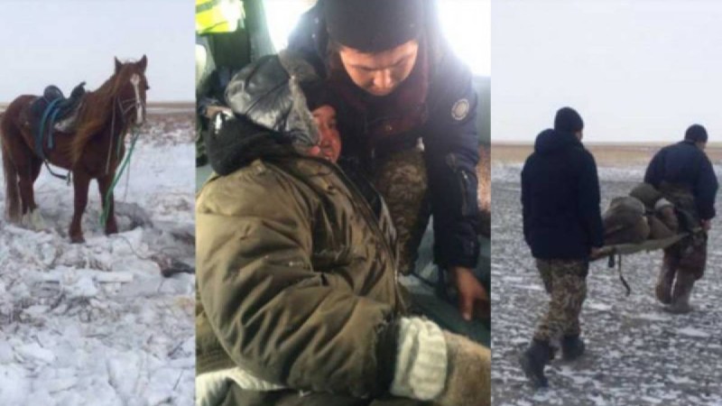 Қостанайда бір апта бойы қар астында жан сақтаған малшы табылды.