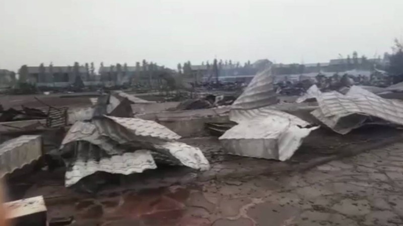 Алакөлде өрттен зардап шеккен кәсіпкерлер талап қойды.