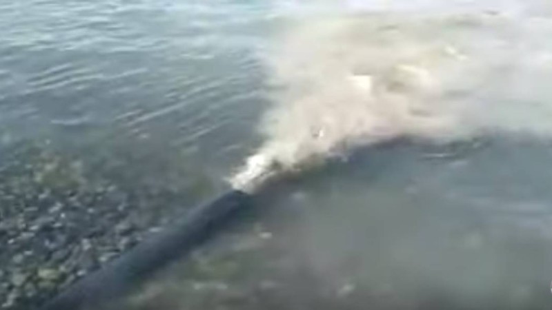 Алматы облысы әкімшілігі: Қонақ үйден Алакөлге құйылған су бассейннің суы (видео).