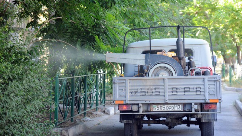 Шымкентте дезинфекция жұмыстары қалай жүргізіліп жатыр?.