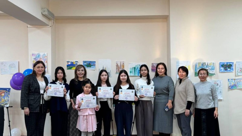 «Болашақтың қаласы» атты мектеп оқушылары арасындағы шығармашылық республикалық байқау өз мәресіне жетті.