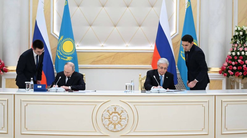 Тоқаев пен Путин қандай келісімдерге қол қойғаны белгілі болды.